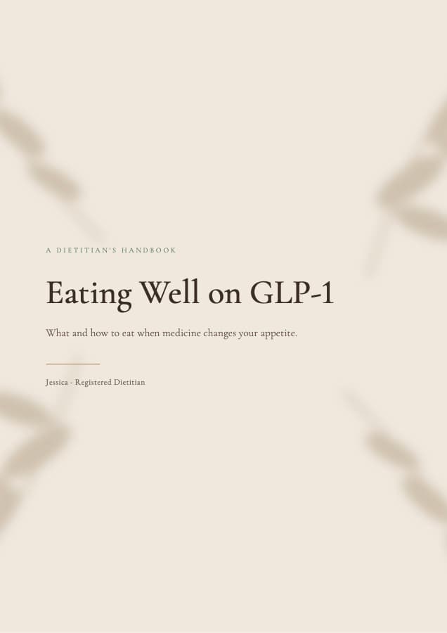 Eating Well on GLP-1 - the handbook cover